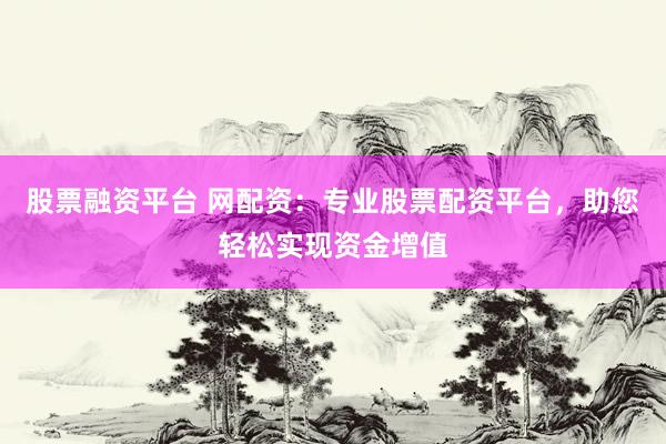 股票融资平台 网配资：专业股票配资平台，助您轻松实现资金增值